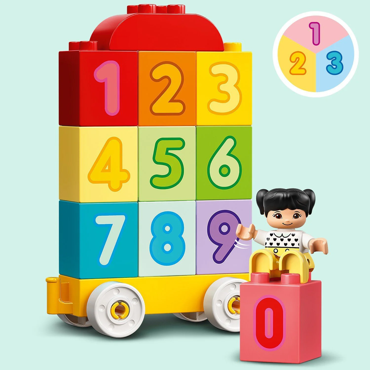 Lego Duplo Поезд с цифрами, учимся считать foto