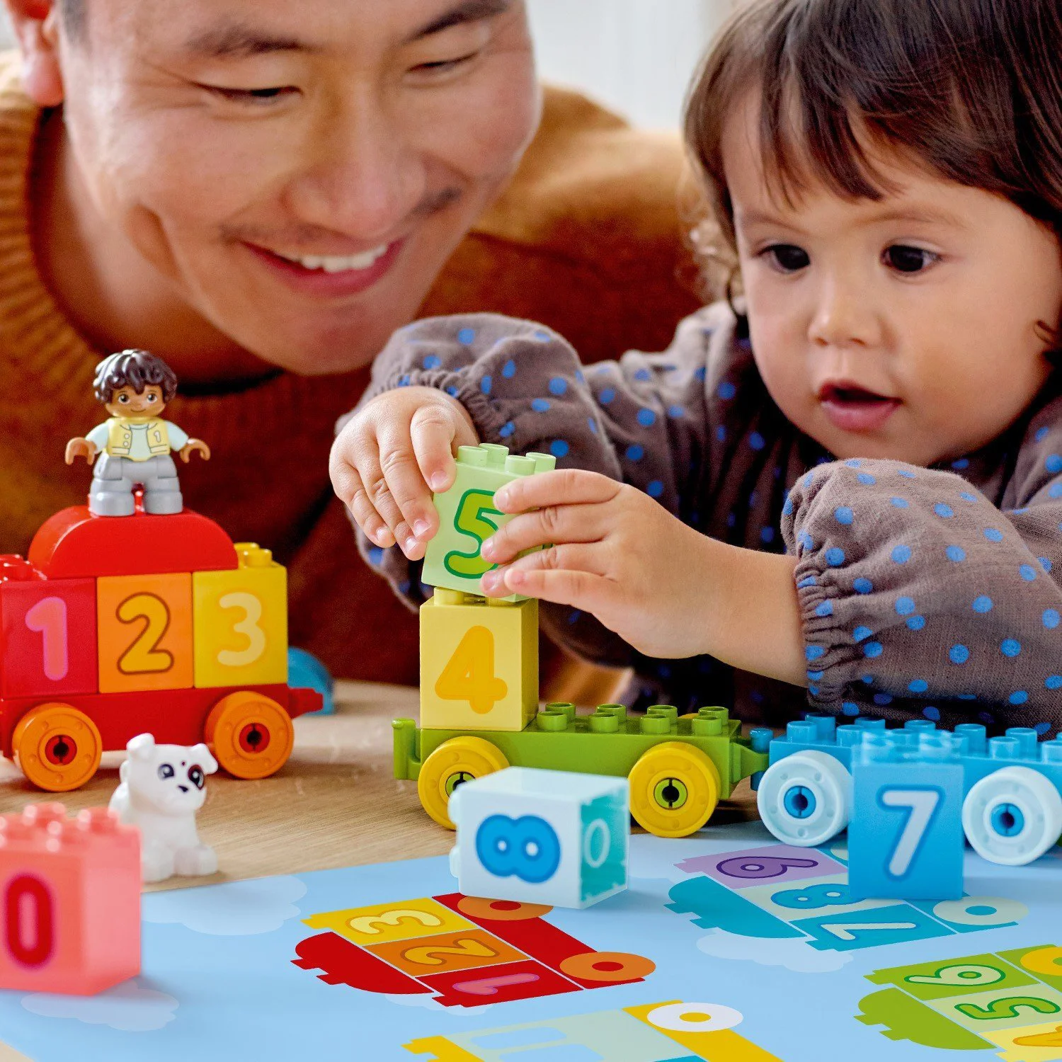 Lego Duplo Поезд с цифрами, учимся считать foto