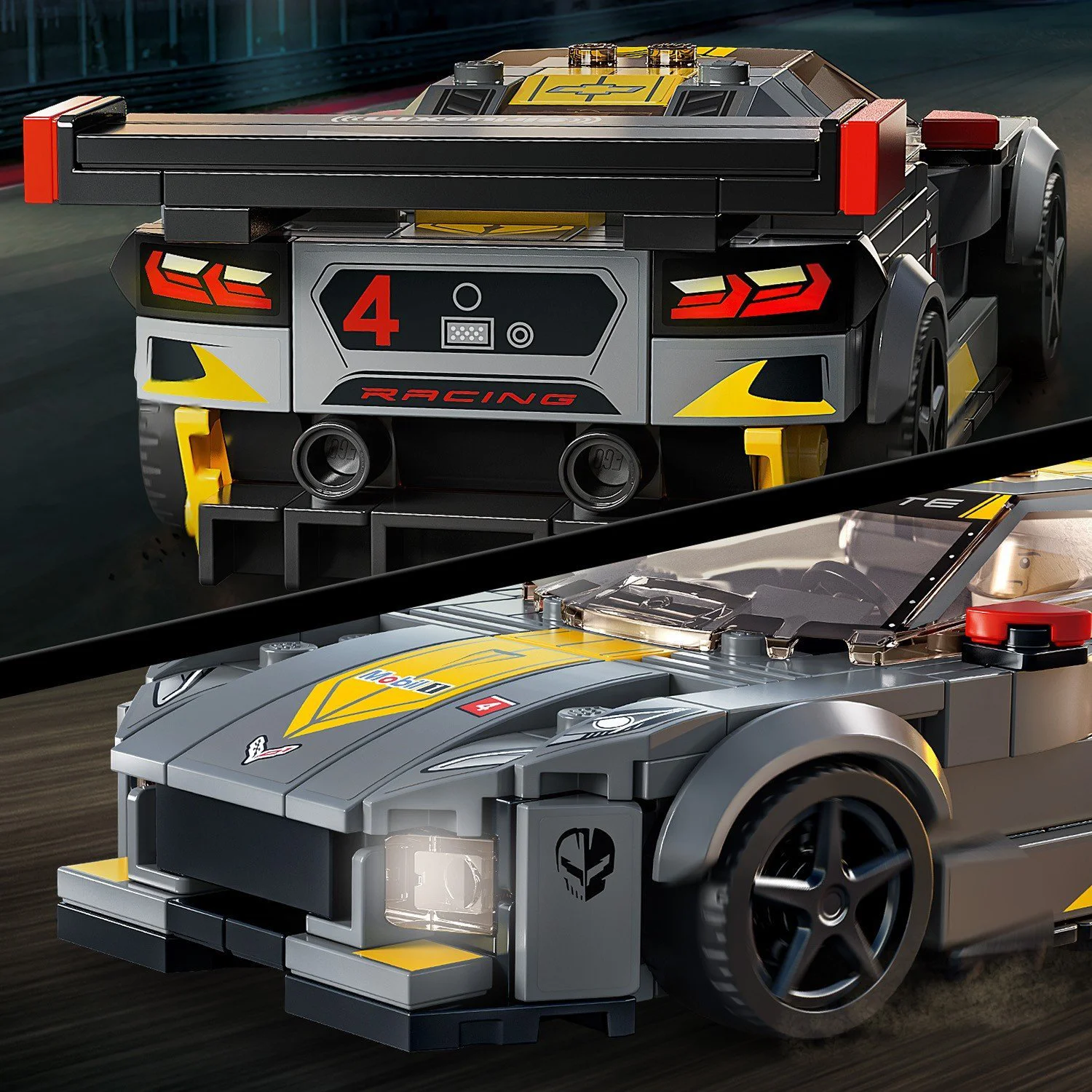 Lego Speed Champions Chevrolet Corvette C8.R Race Car и 1968 Chevrolet Corvette foto