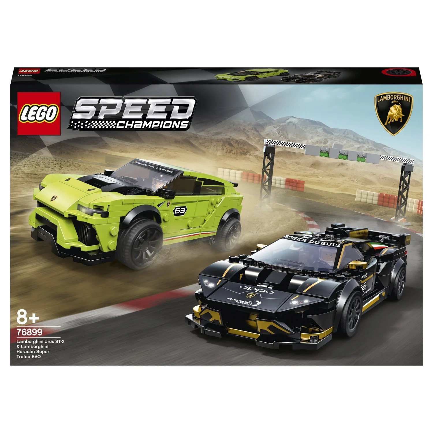 LEGO Speed Champions Lamborghini Urus ST X & Lamborghini Huracan Super Trofeo EVO foto