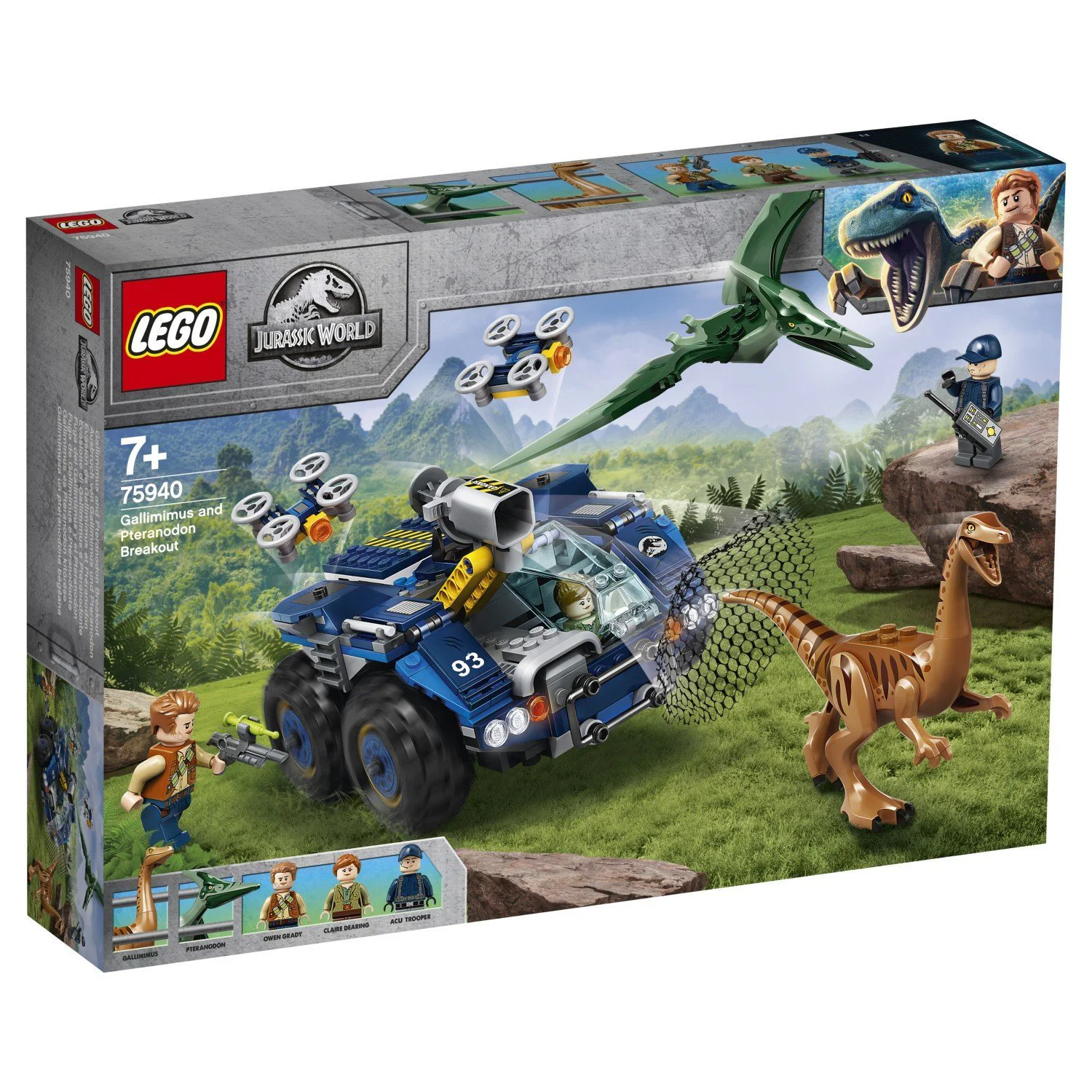 Lego Jurassic World Побег галлимима и птеранодона foto