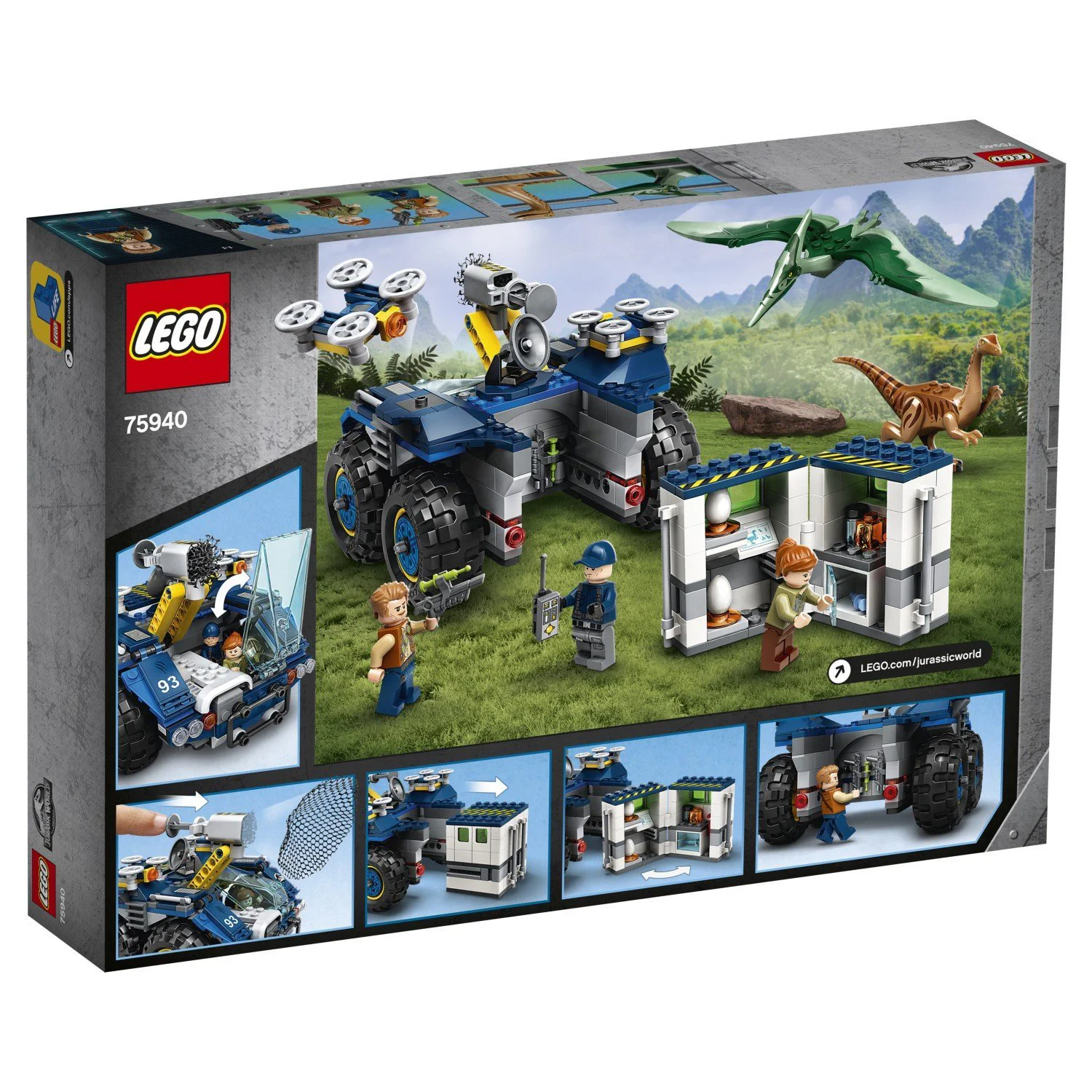 Lego Jurassic World Побег галлимима и птеранодона foto