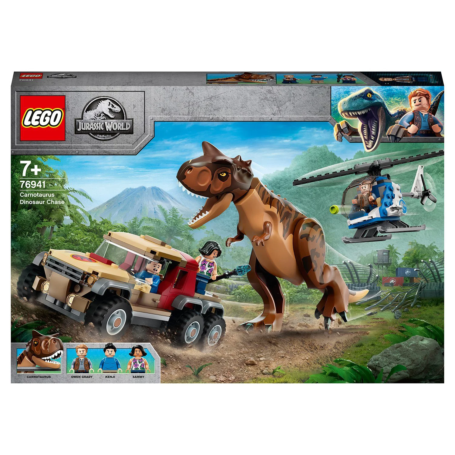 Lego Jurassic World Carnotaurus Dinosaur Chase foto