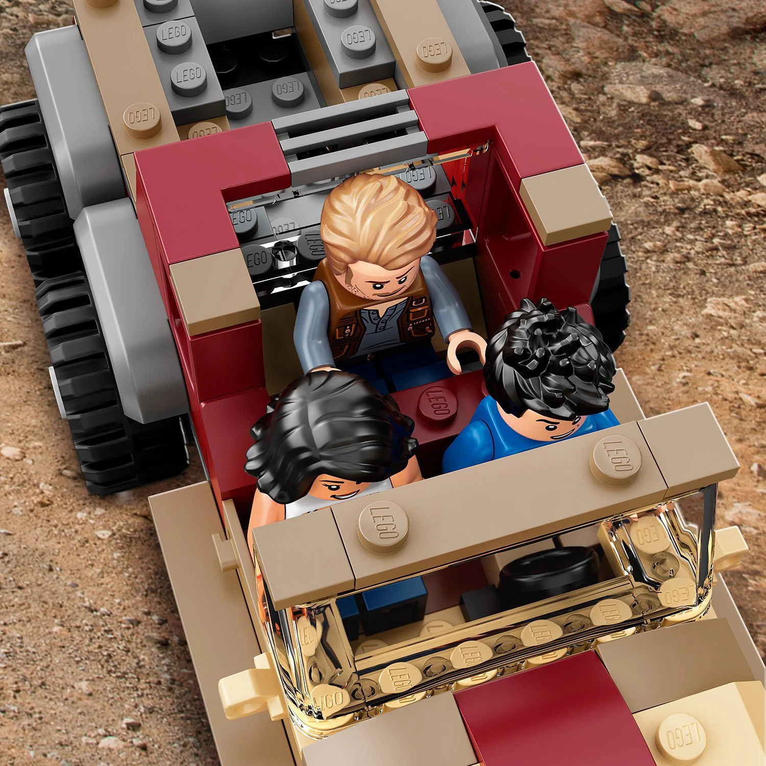 Lego Jurassic World Carnotaurus Dinosaur Chase foto