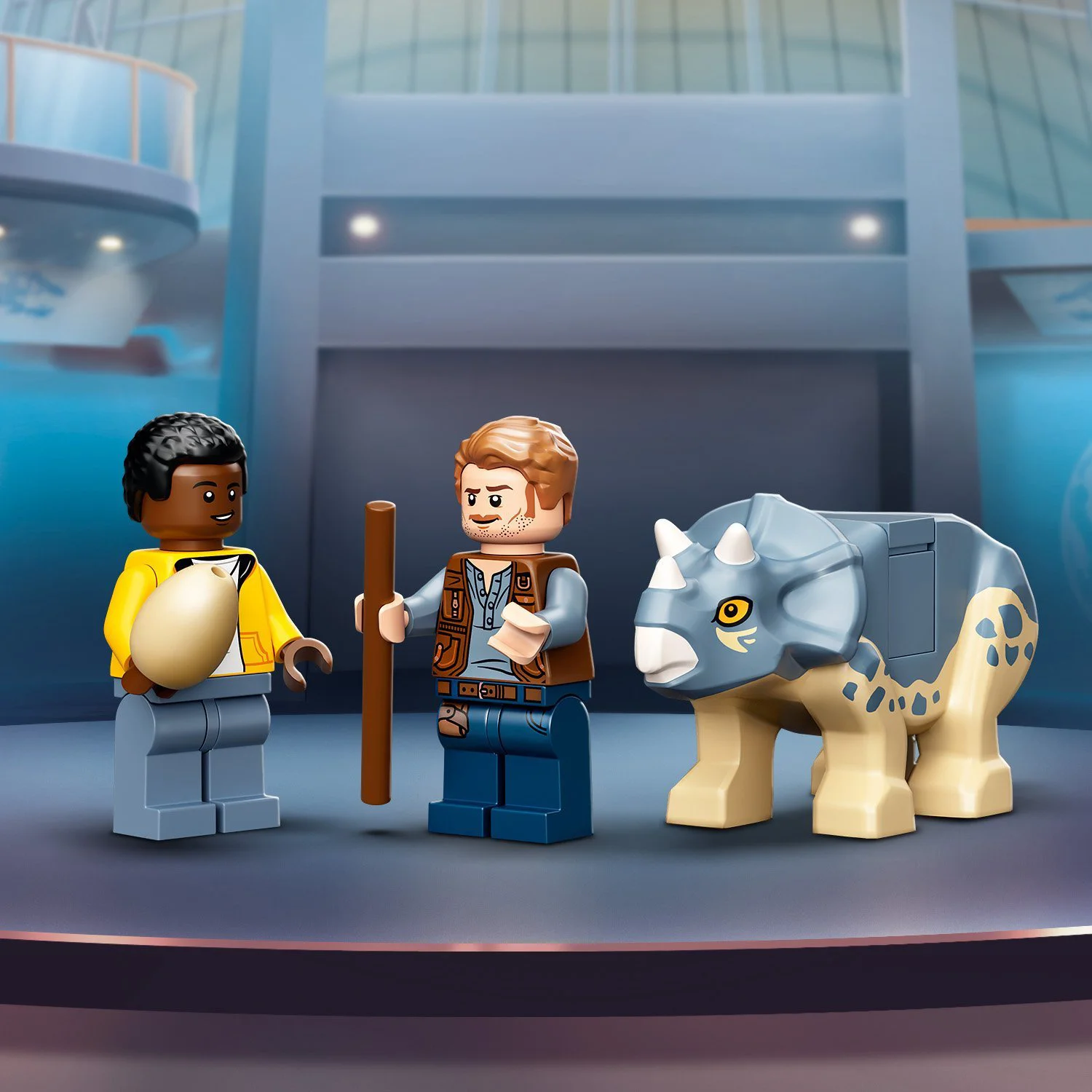 Lego Jurassic World T. rex Dinosaur Fossil Exhibition foto