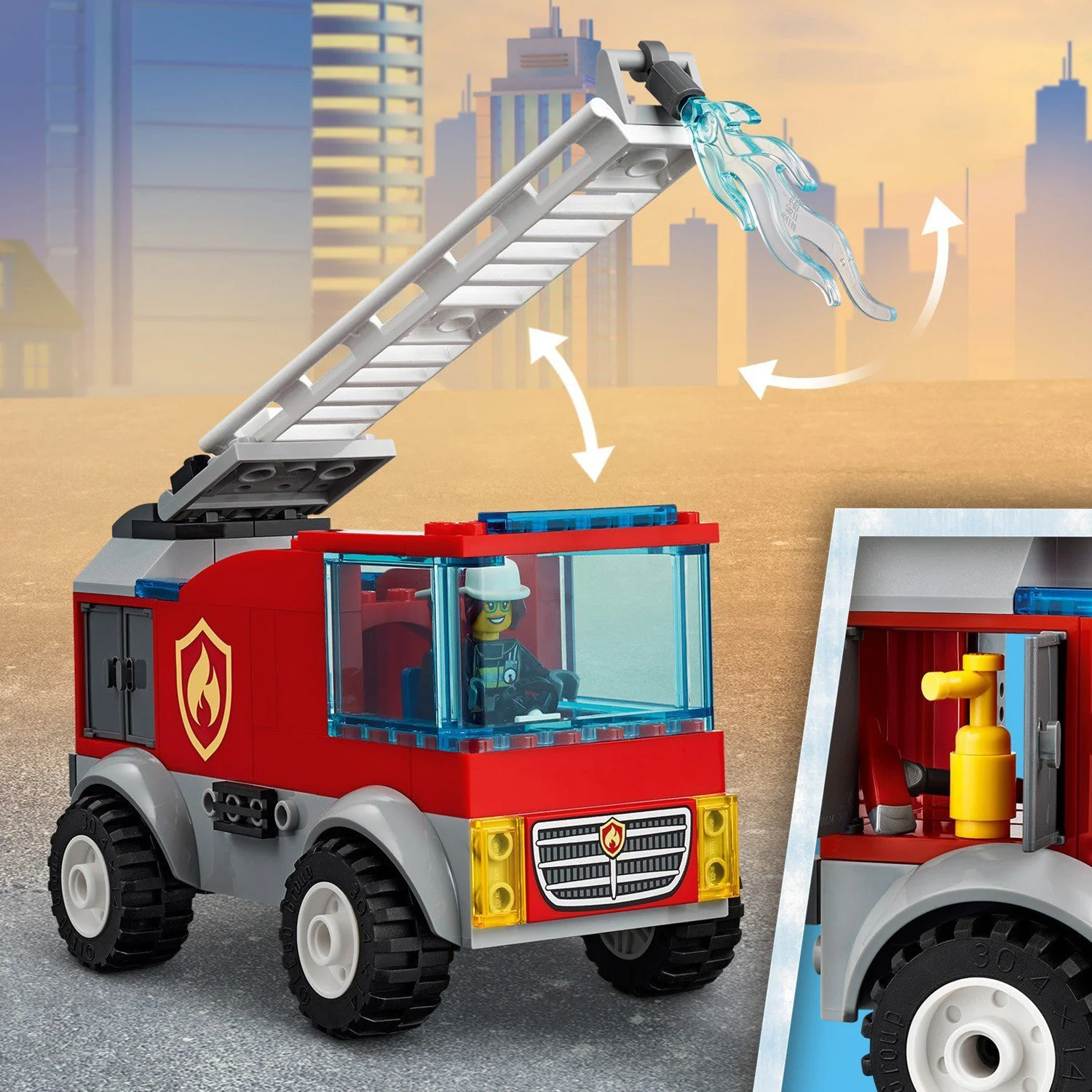 Lego City Fire Ladder Truck foto
