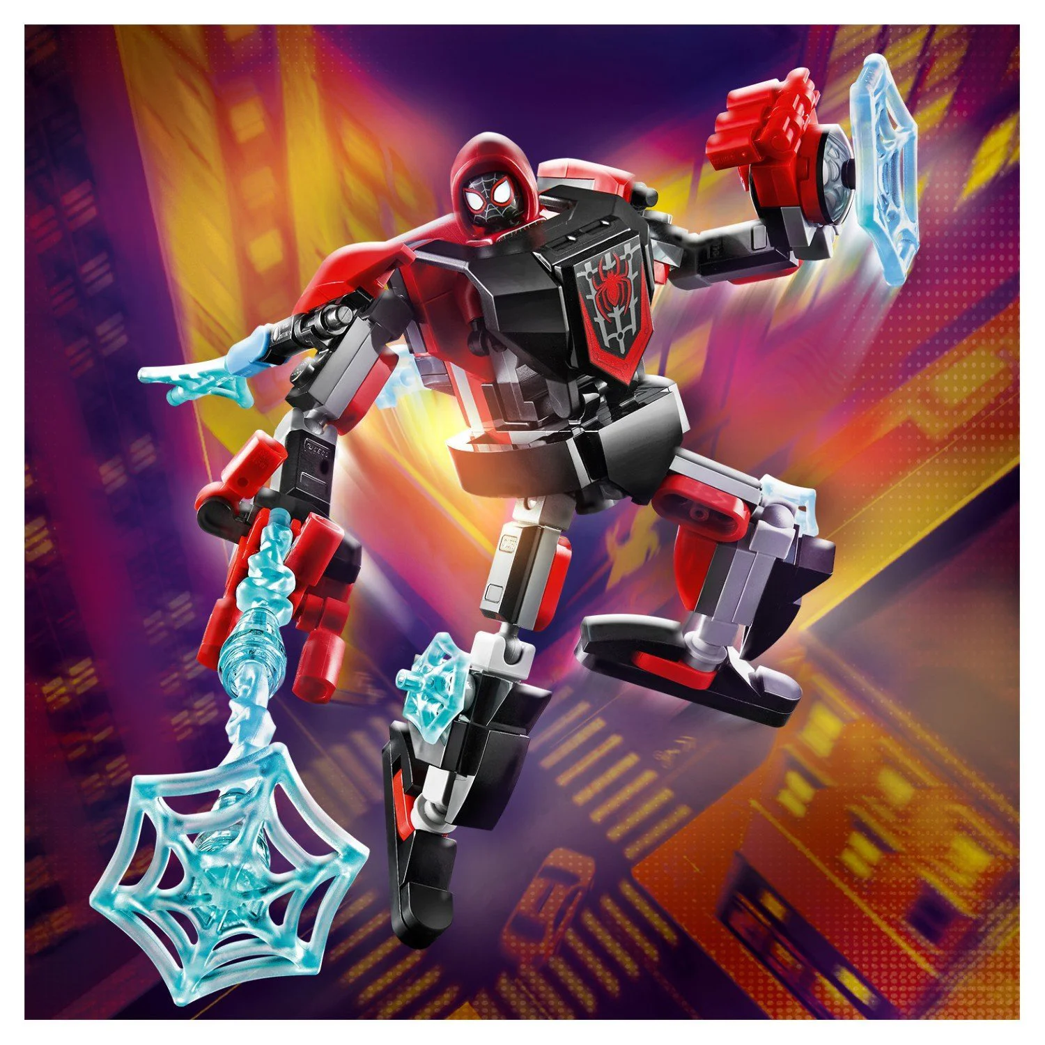 LEGO Marvel Miles Morales Mech Armor foto