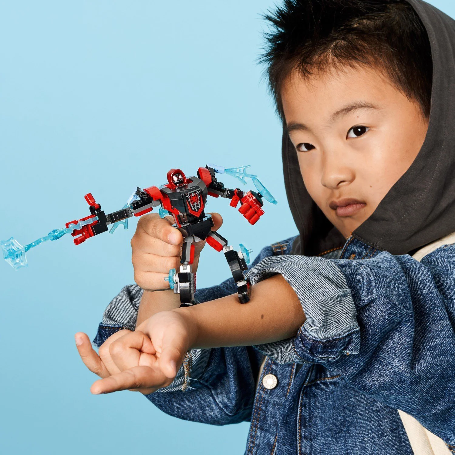 LEGO Marvel Miles Morales Mech Armor foto
