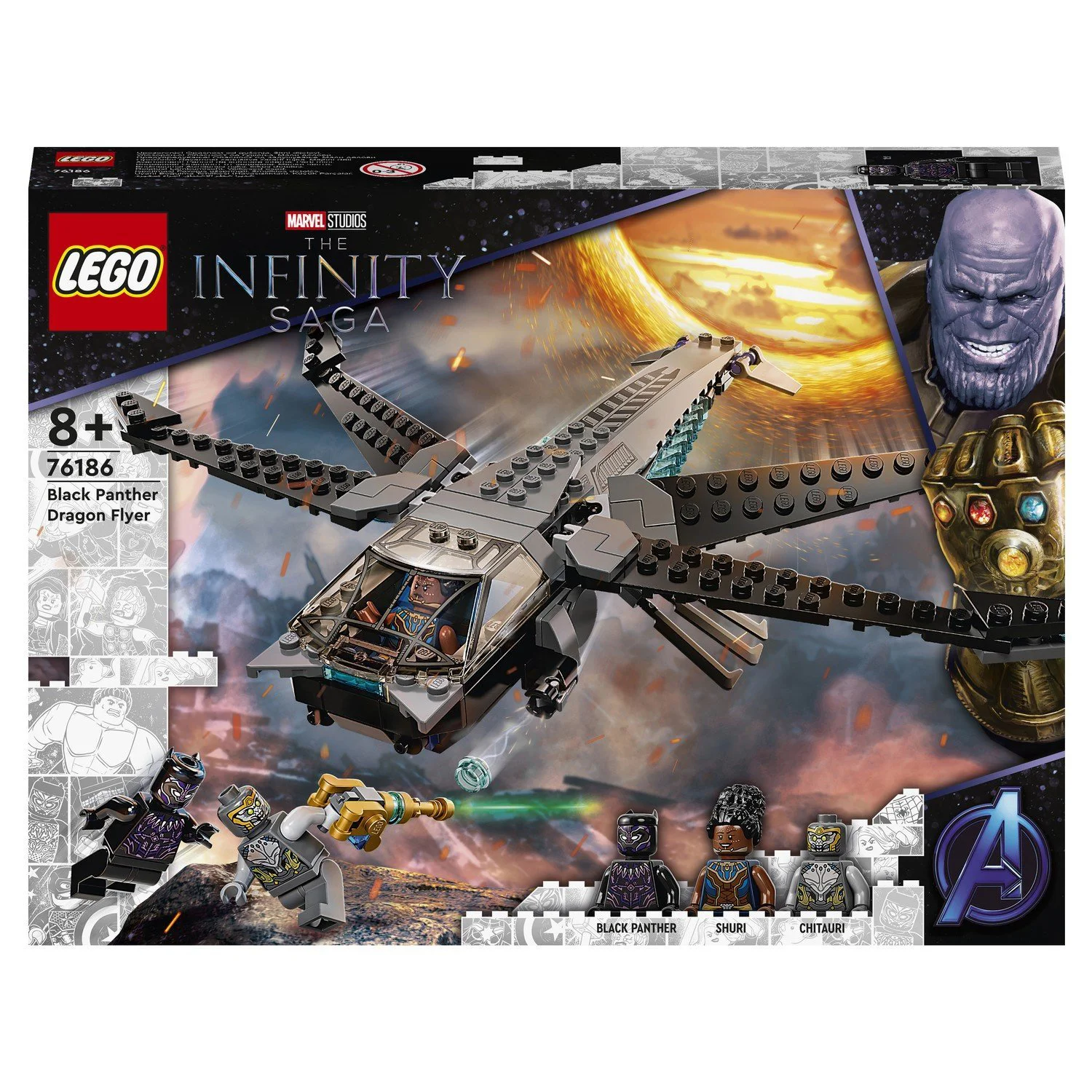 LEGO Marvel - Black Panther Dragon Flyer foto