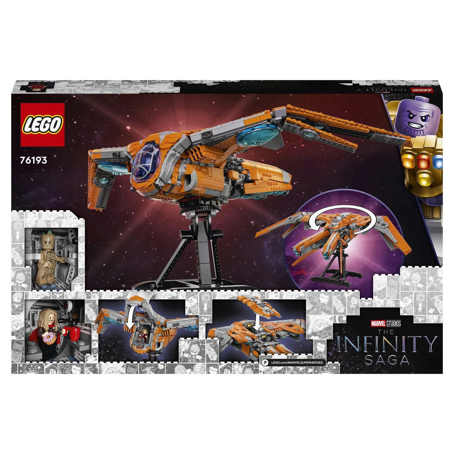 Lego Marvel The Guardians' Ship foto