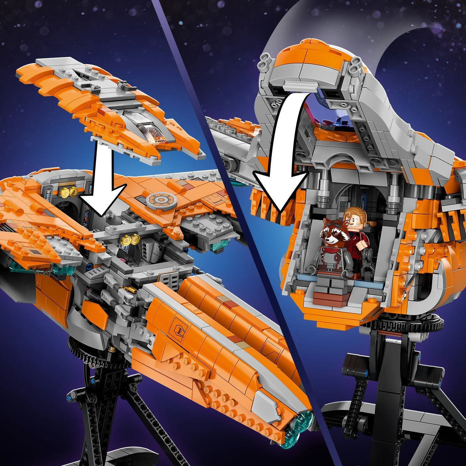 Lego Marvel The Guardians' Ship foto