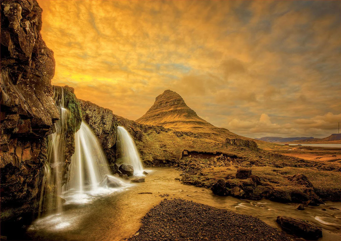 Puzzle Educa Kirkjufellsfoss Waterfall, Iceland, 1000 piese foto