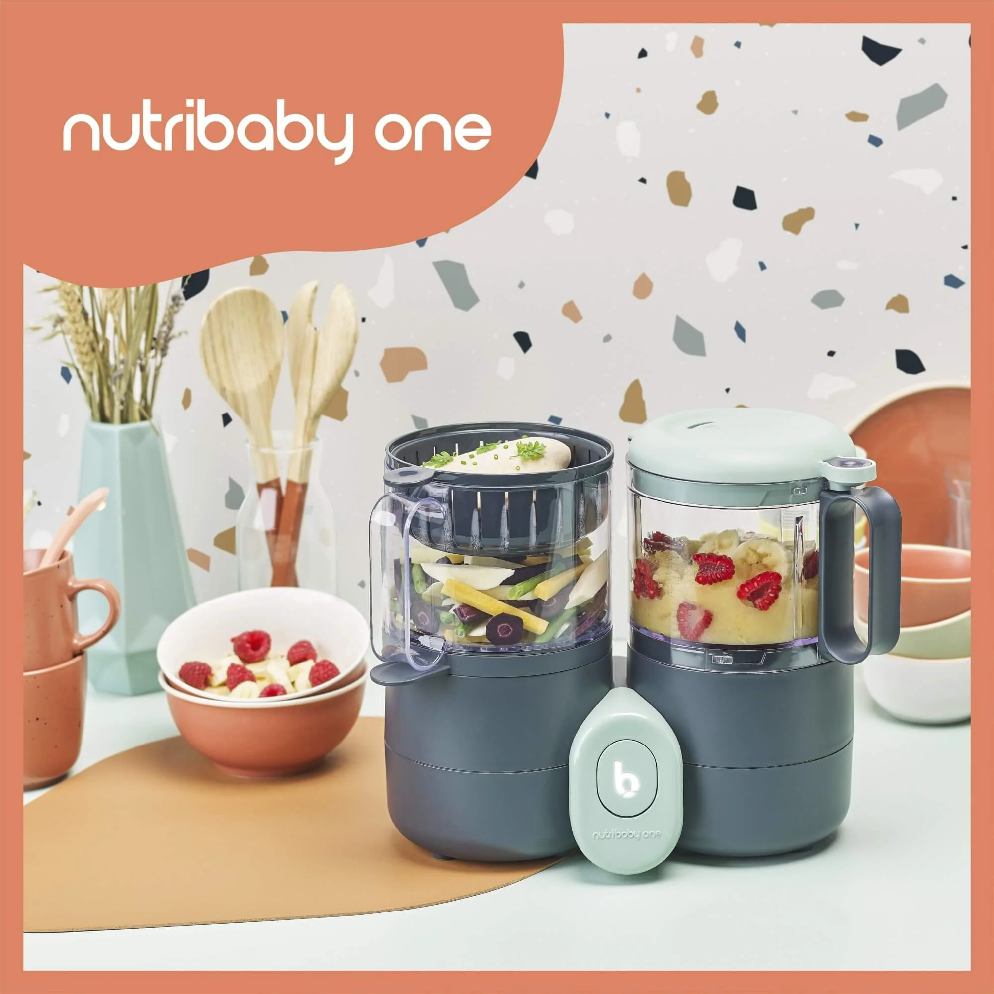 Многофункциональный кухонный комбайн 4 в 1 Babymoov Nutribaby ONE