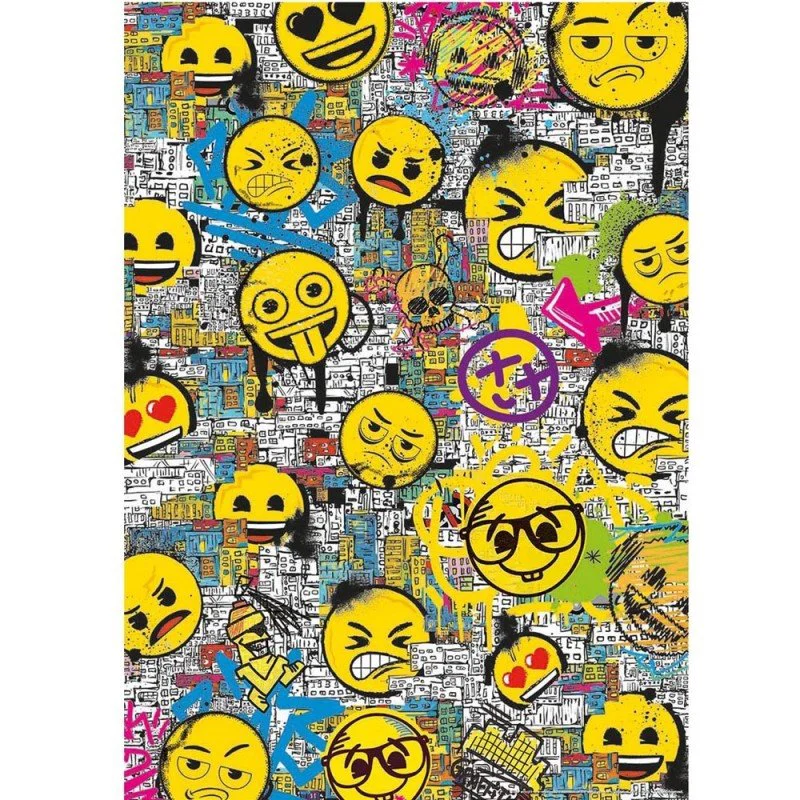 Puzzle Educa Emoji Graffiti, 500 piese foto