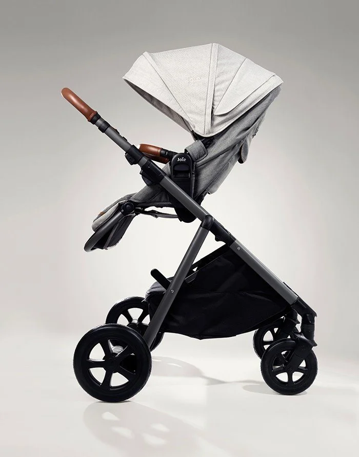 Carucior multifunctional reglabil pe inaltime Joie Aeria Signature Oyster foto