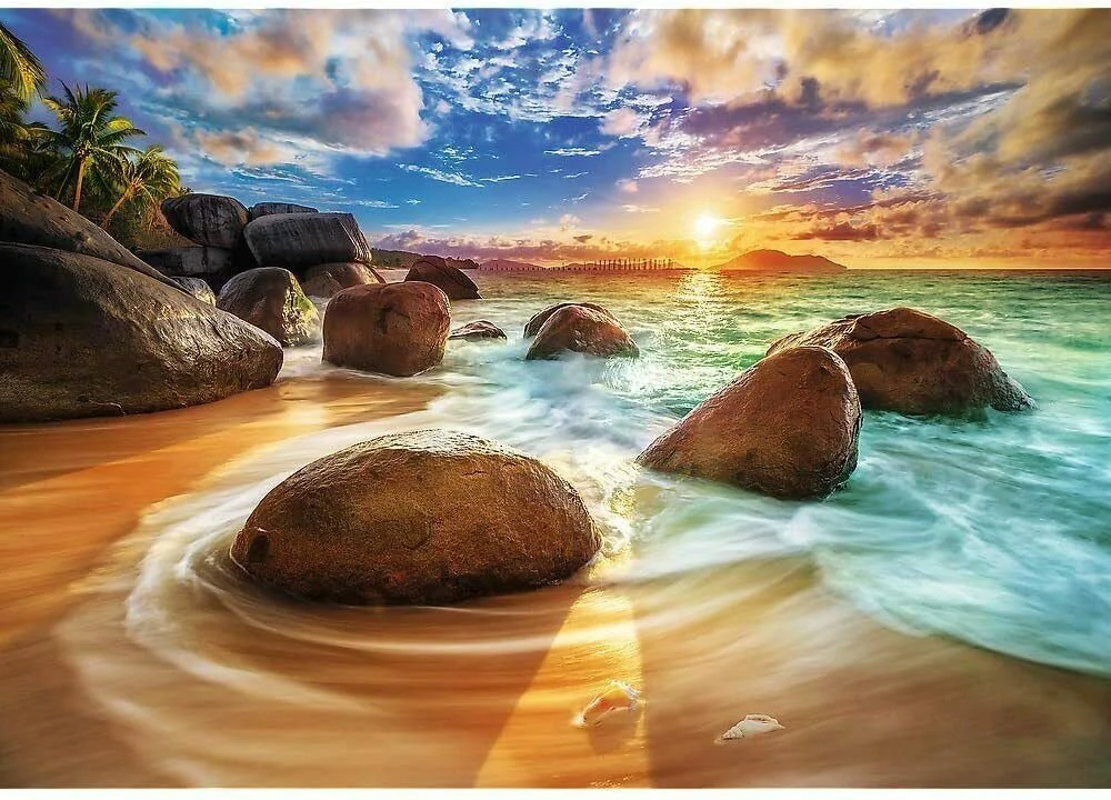 Puzzle Trefl Samudra Beach, India, 1000 piese foto