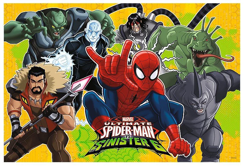 Puzzle Trefl Disney Marvel Spider-man in action, 260 piese foto