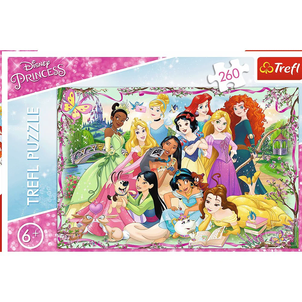 Puzzle Trefl Princesses meeting / Disney Princess, 260 piese foto