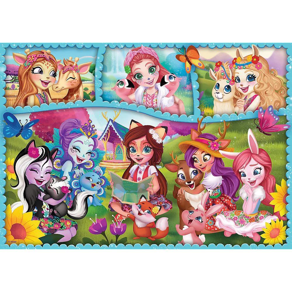 Puzzle Trefl Amazing Enchantimals world / Mattel Enchantimals, 200 piese