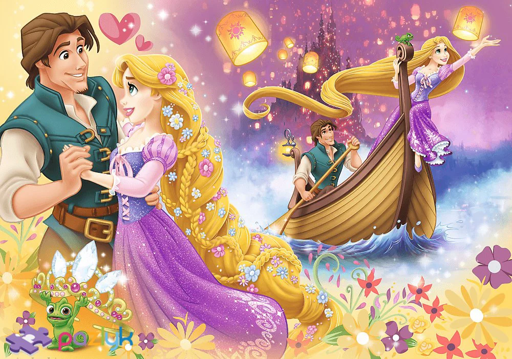Puzzle Trefl The magical world of Princesses / Disney Princess, 200 piese foto
