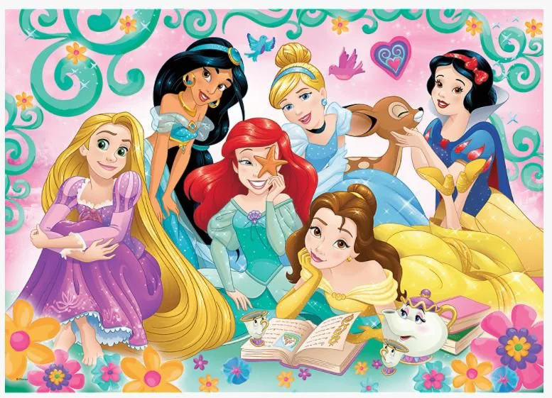 Puzzle Trefl Happy world of Princesses / Disney Princess, 200 piese