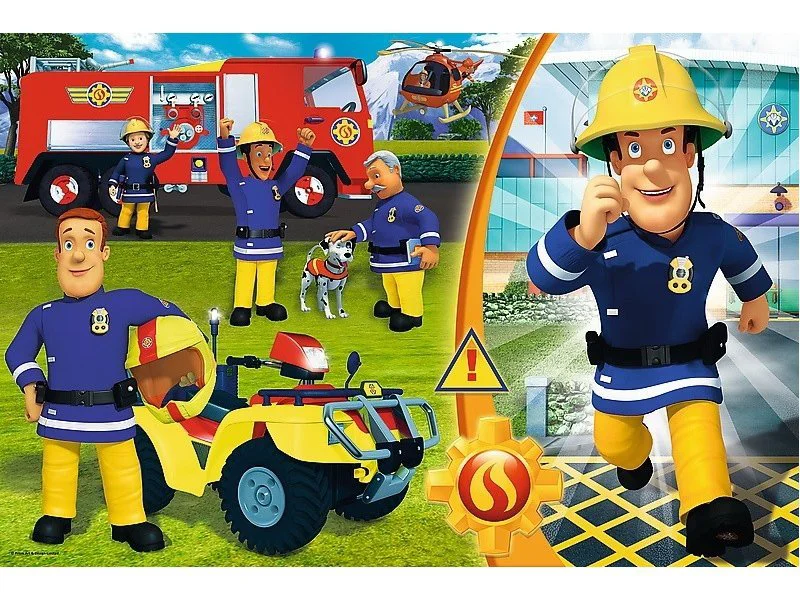 Puzzle Trefl Brave Fireman Sam / Prism A&D Fireman Sam, 24 MAXI piese foto