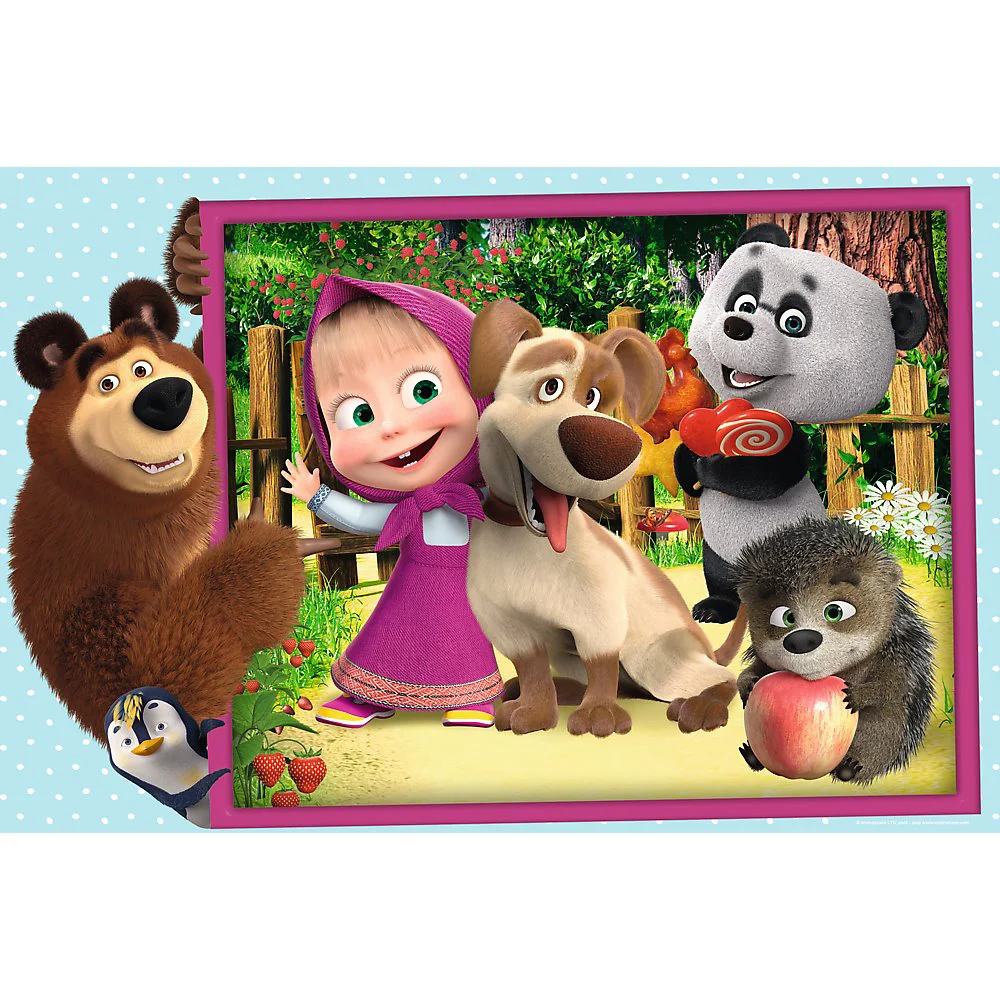 Puzzle Trefl Masha and Bear / Animaccord Masha and the Bear, 24 MAXI piese foto
