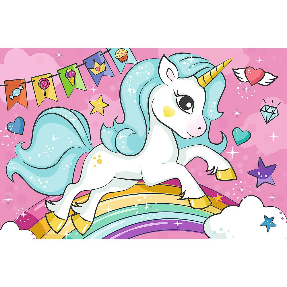 Puzzle Trefl 24 Maxi Sweet unicorn, 24 piese foto