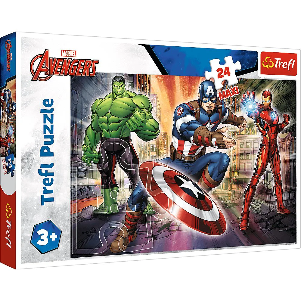 Puzzle Trefl 24 Maxi In the world of Avengers / Disney Marvel The Avengers, 24 piese