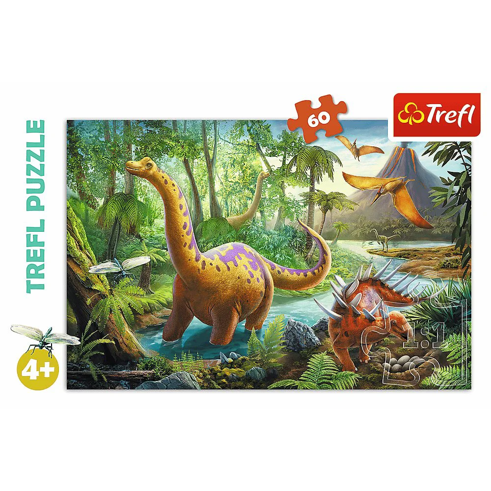 Puzzle Trefl Dinosaur Migration, 60 piese foto