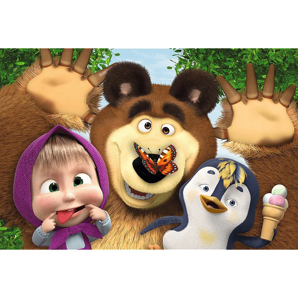 Puzzle Trefl Masha's happy day / Animaccord masha and the bear, 60 piese foto