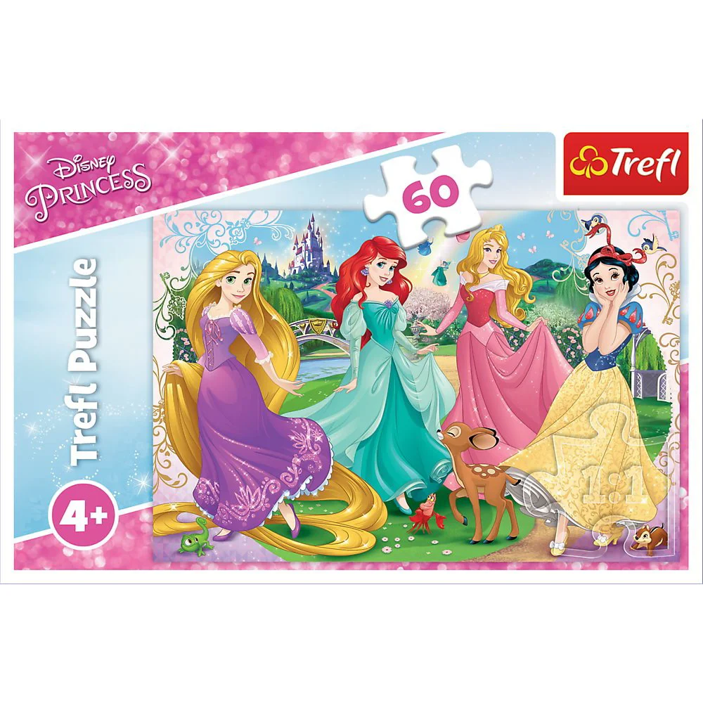 Puzzle Trefl  Favorite princesses / Disney princess, 60 piese foto