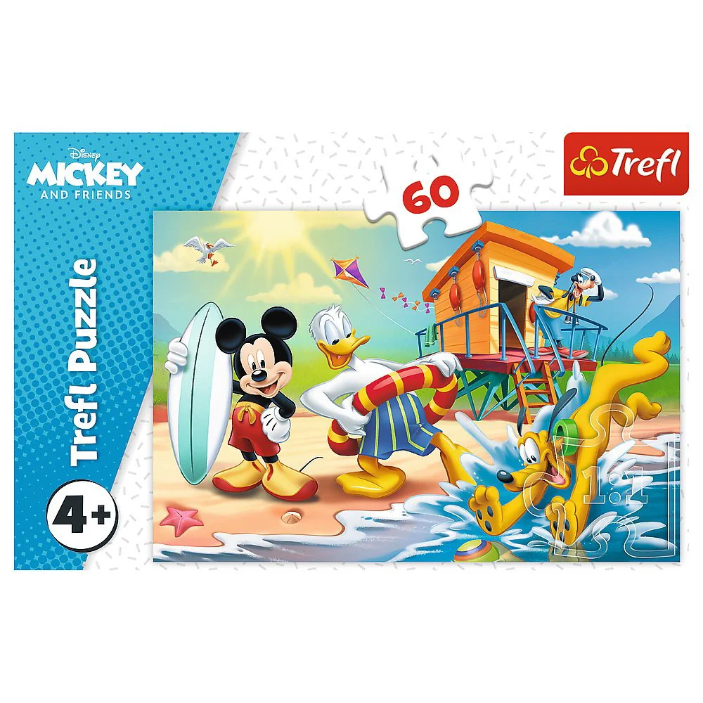 Puzzle Trefl Interesting day for Miki and friends, 60 piese foto