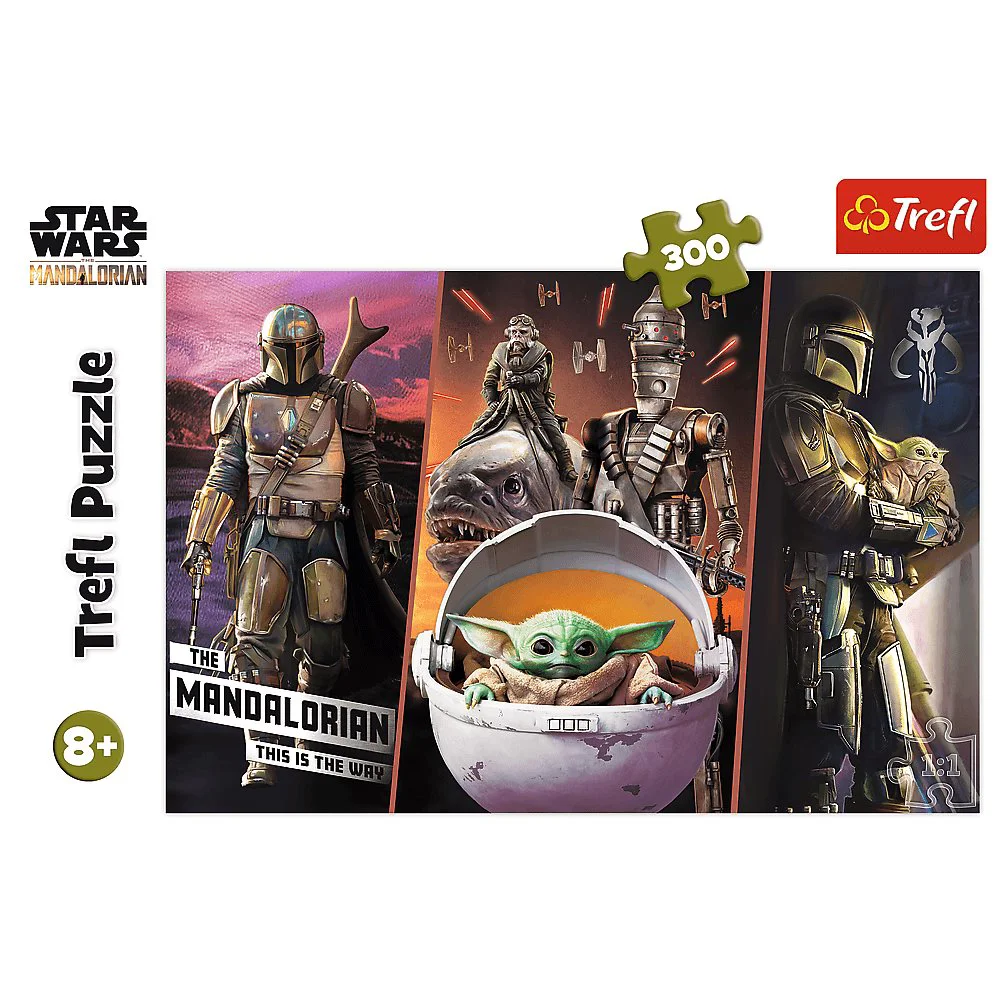Puzzle Trefl The secret baby yoda / Lucasfilm Star wars the mandalorian, 300 piese foto