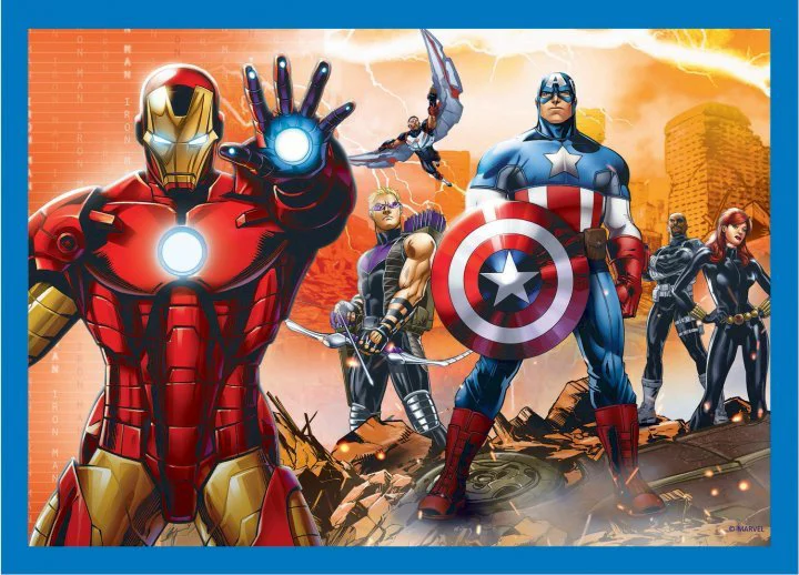 Puzzle Trefl 4in1 / Fearless avengers, 35-48-54-70 piese foto