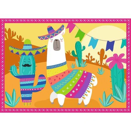 Puzzle Trefl 4in1 / Llamas on vacation, 35/48/54/70 piese foto
