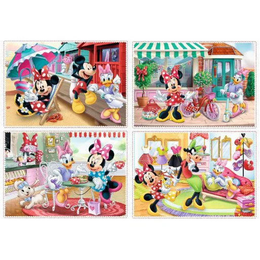 Puzzle Trefl 4in1 / Minnie with friends / Disney minnie, 12/15/20/24 piese foto