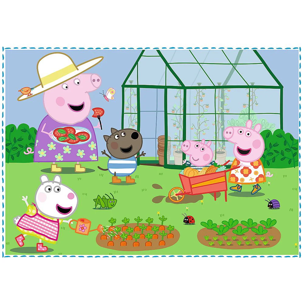Puzzle Trefl 4in1 / Holiday reccolection / Peppa pig, 12/15/20/24 piese foto