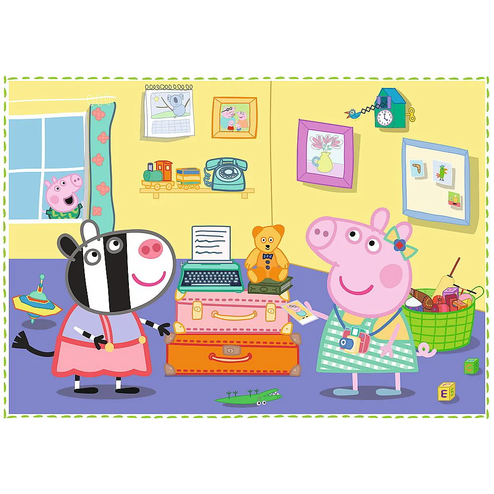 Puzzle Trefl 4in1 / Holiday reccolection / Peppa pig, 12/15/20/24 piese foto