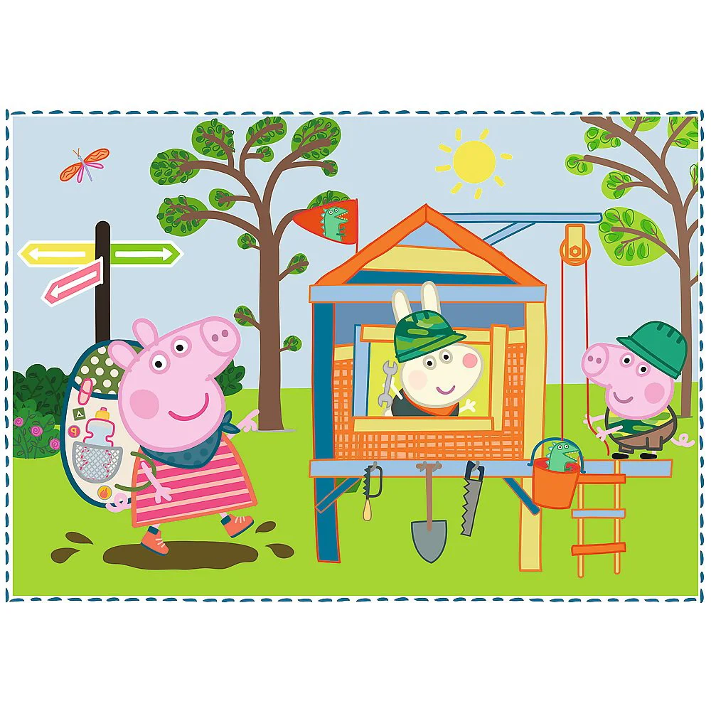 Puzzle Trefl 4in1 / Holiday reccolection / Peppa pig, 12/15/20/24 piese foto