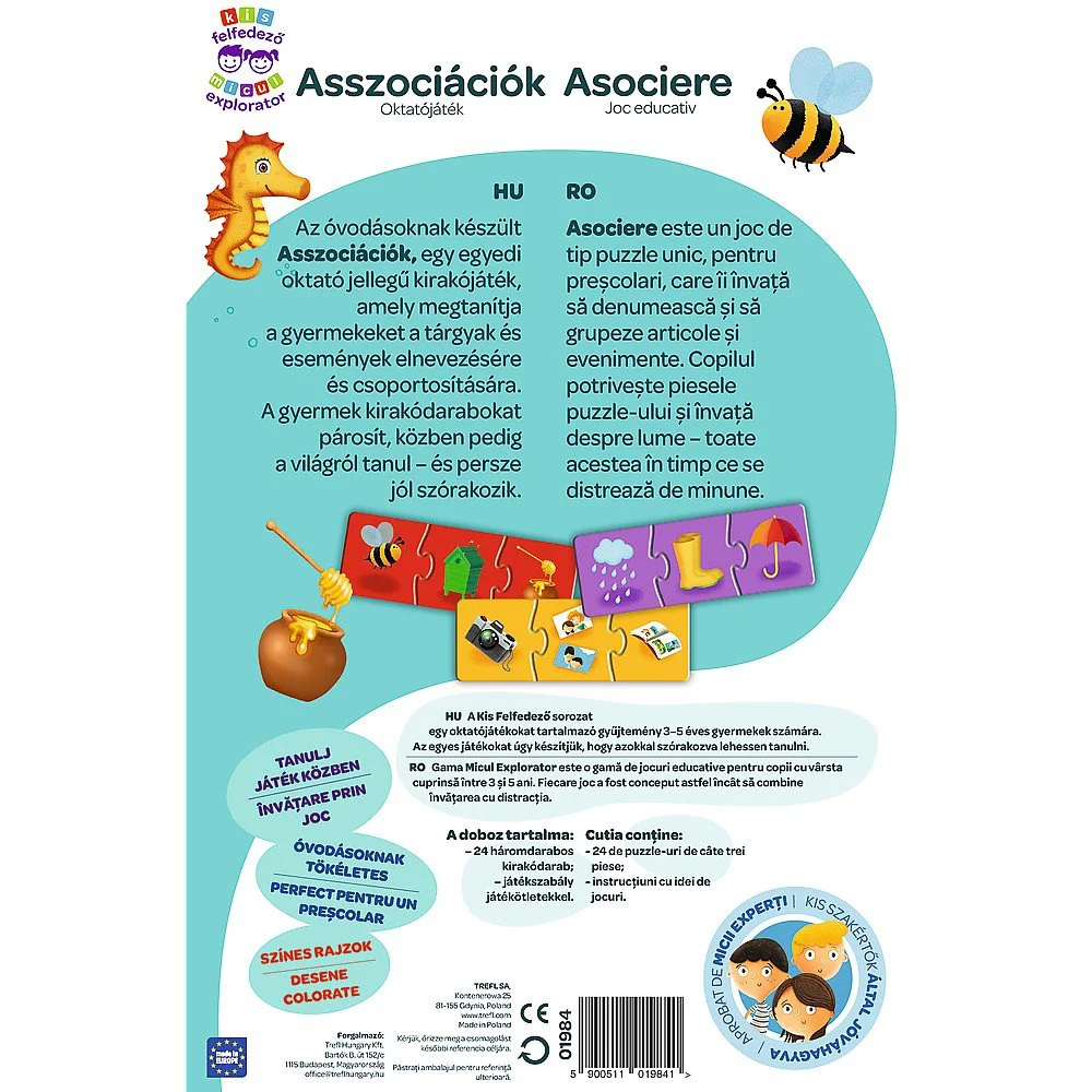 Joc educational Trefl Micul Explorator / Asociere (ro)