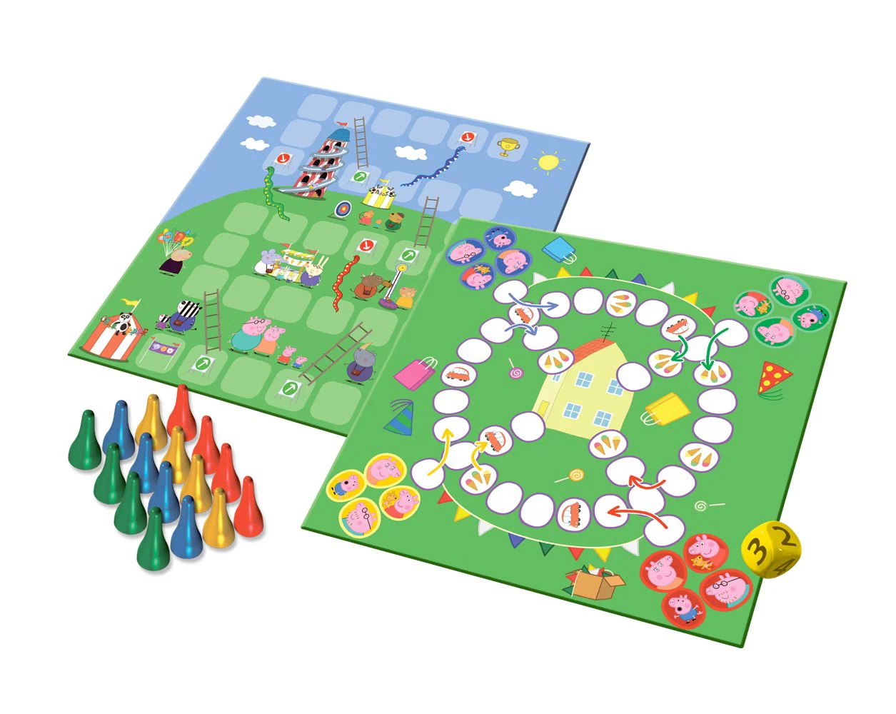 Joc de masa Trefl 2 in1 Ludo / Snakes and ladders Peppa Pig foto