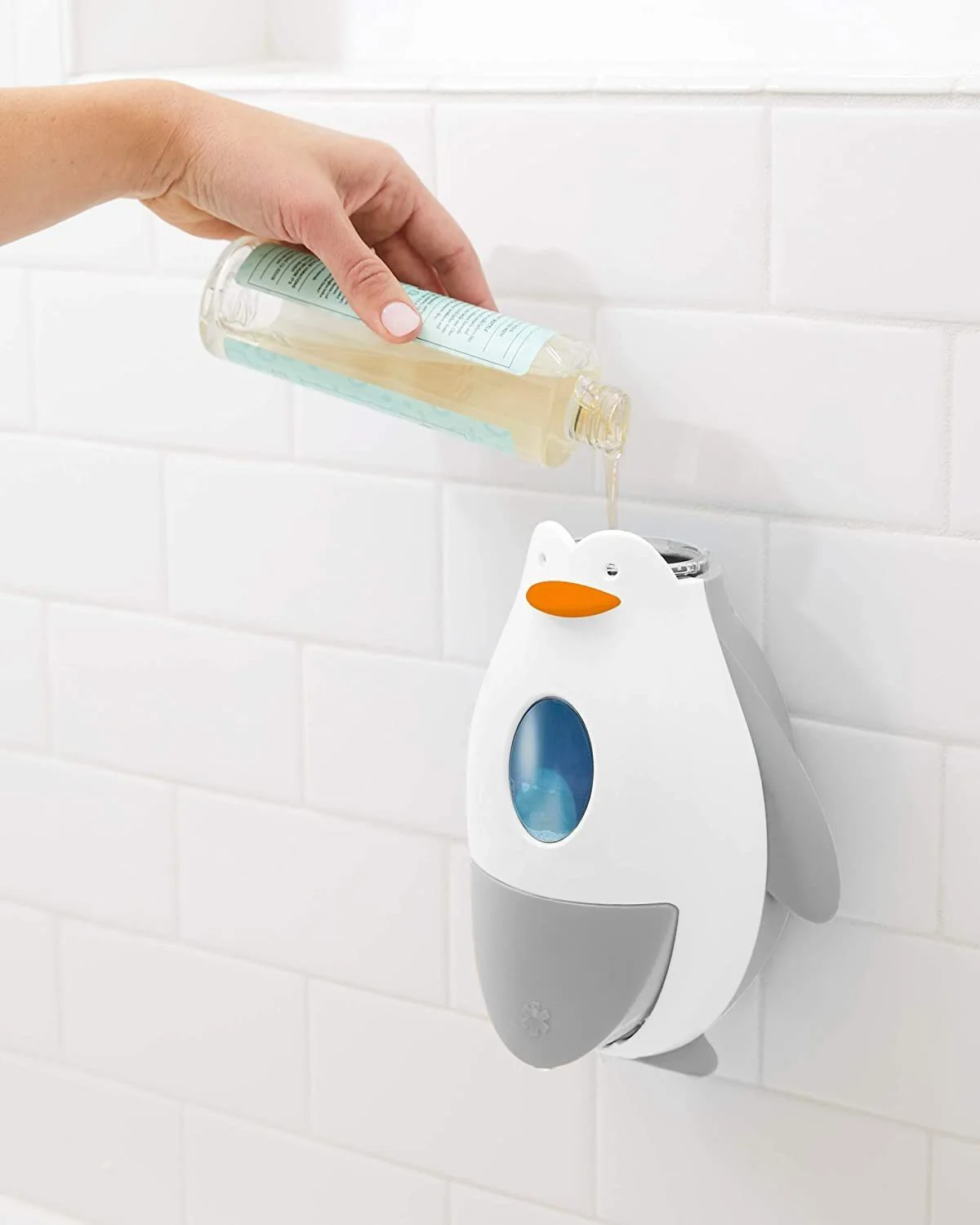 Dispenser de baie Skip Hop Pinguin pentru sapun si gel foto