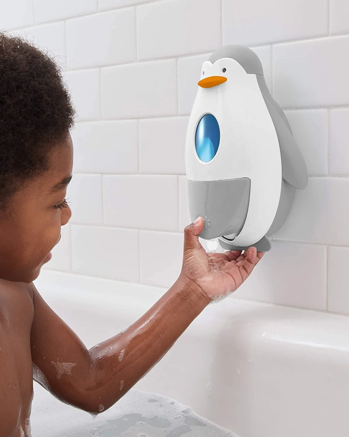 Dispenser de baie Skip Hop Pinguin pentru sapun si gel foto