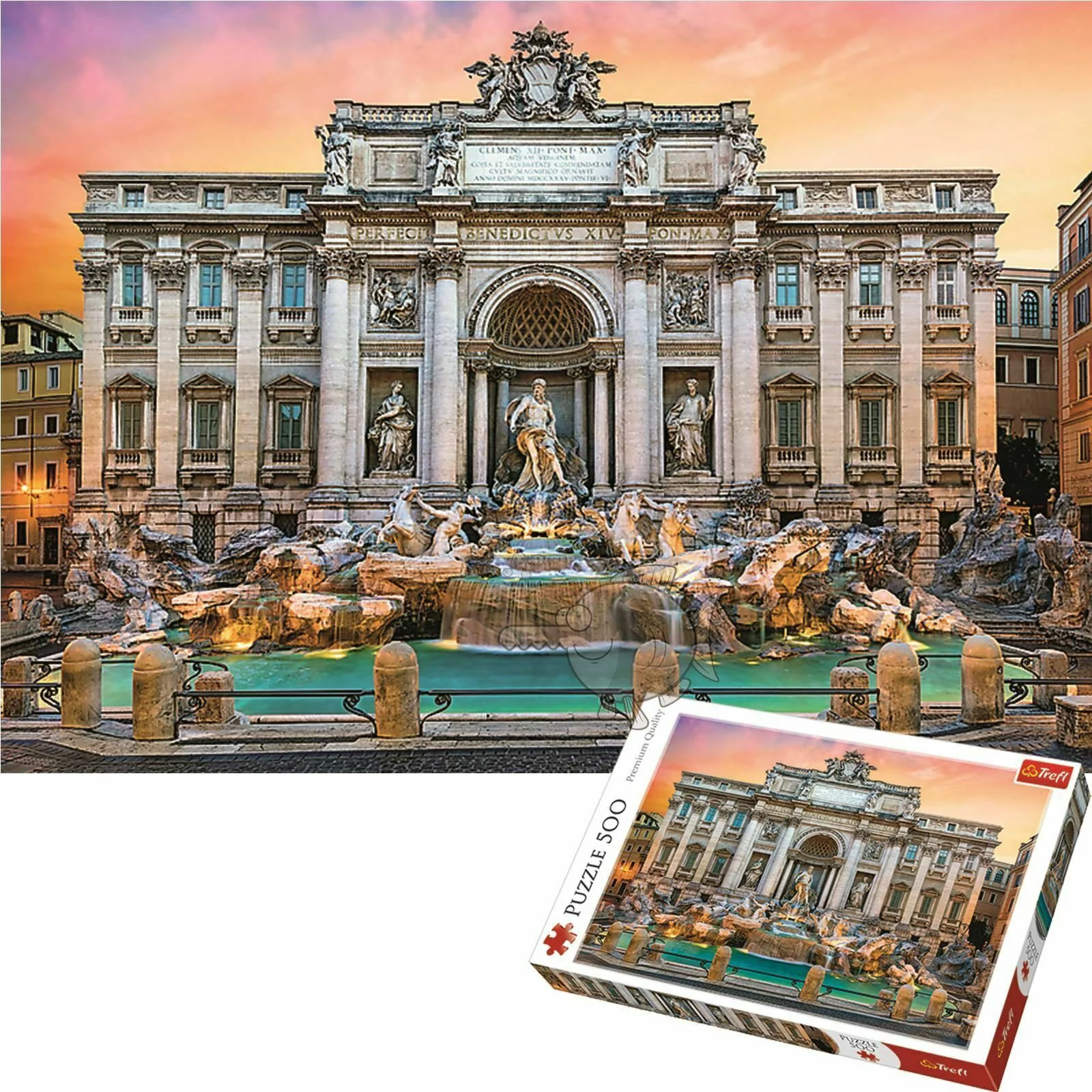 Puzzle Trefl Fontanna di Trevi / Rome, 500 piese foto