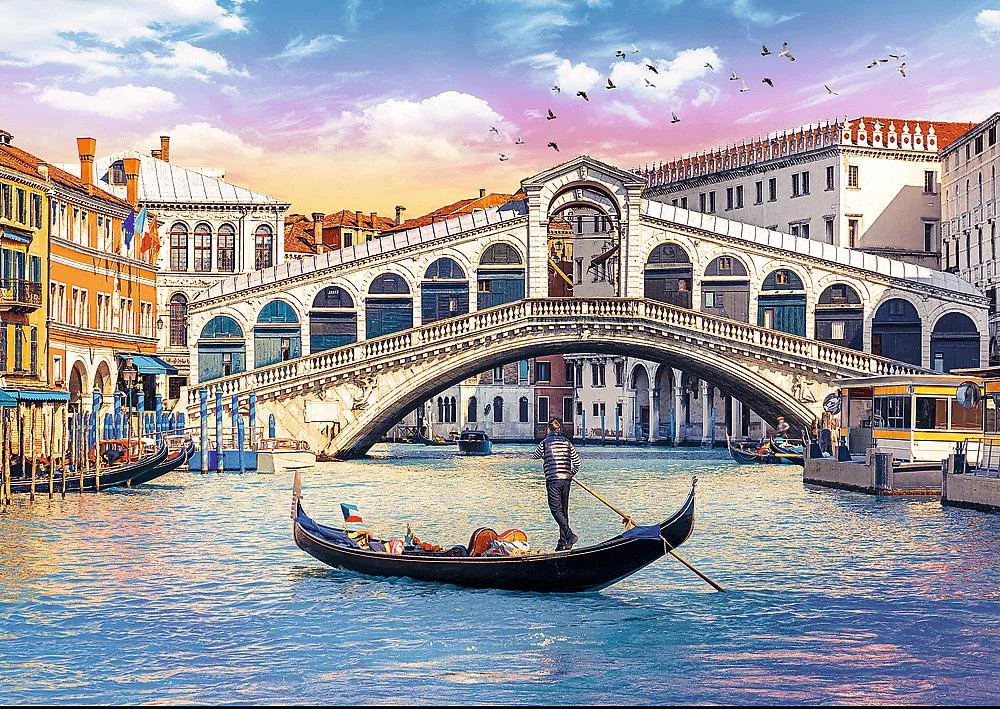 Puzzle Trefl Rialto Bridge, Venice, 500 piese foto