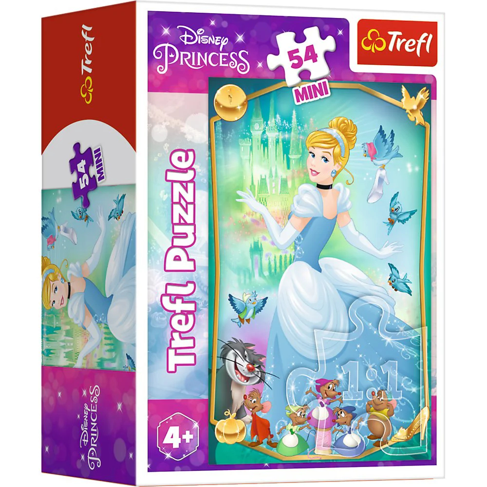 Mini puzzle Trefl Beautiful Princesses, 54 piese