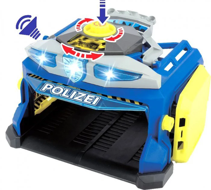 Set de joaca Dickie, Sectia de politie cu trei vehicule si dispozitiv de pornire a dronei foto