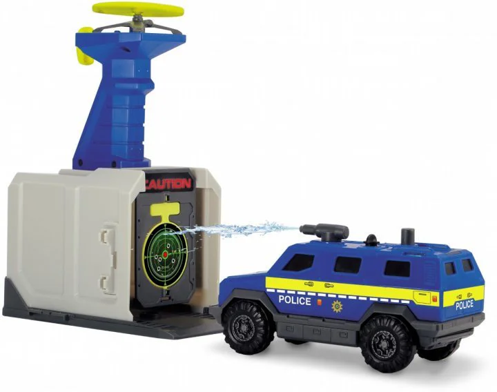 Set de joaca Dickie, Sectia de politie cu trei vehicule si dispozitiv de pornire a dronei foto