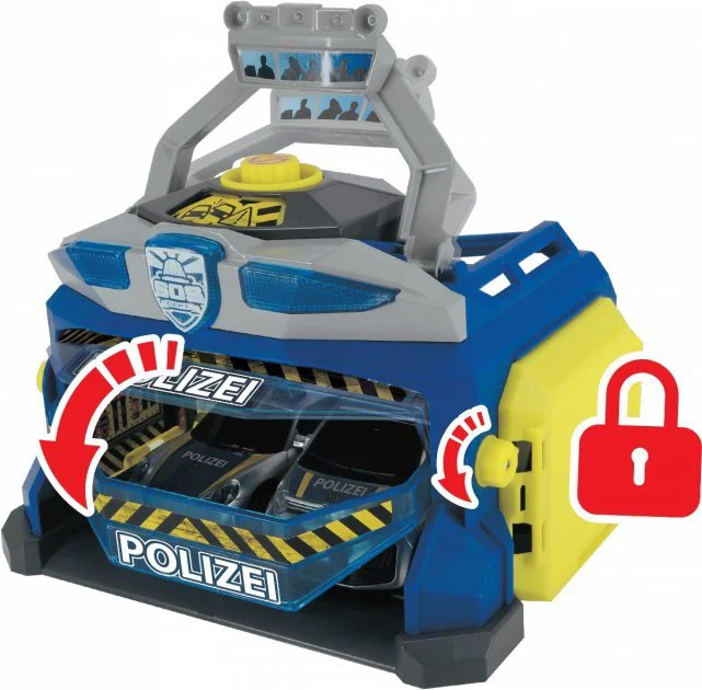 Set de joaca Dickie, Sectia de politie cu trei vehicule si dispozitiv de pornire a dronei foto